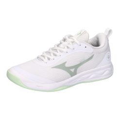 Damskie buty halowe Mizuno Wave Luminous Pro. Białe buty treningowe Mizuno, bez wzorów, z gumy, bez zapięcia, na fitness i siłownię, mizuno wave. Za 616.25 zł.
