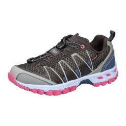 Buty do biegania w terenie wodoodporne damskie CMP Altak. Czerwone buty trekkingowe CMP, z materiału, bez zapięcia. Za 385.70 zł.