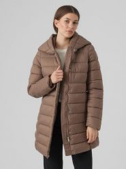 Vero Moda Płaszcz pikowany w kolorze jasnobrązowym rozmiar: S. Brązowe płaszcze Vero Moda, s, bez wzorów, bez kaptura. Za 122.96 zł.