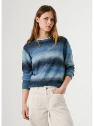 Pepe Jeans Sweter "Colombe" w kolorze granatowo-błękitnym rozmiar: XL. Niebieskie swetry Pepe Jeans, xl, bez wzorów, z jeansu, bez ramiączek. Za 192.79 zł.