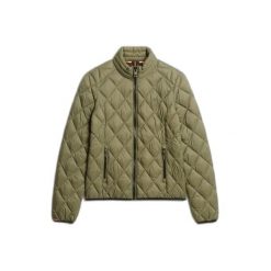 Damska kurtka puchowa Superdry Fuji Lite. Zielone kurtki Superdry, xs, bez wzorów, z puchu, eleganckie, bez kaptura. Za 419.00 zł.