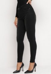 Czarne Jeansy Skinny z Delikatnymi Cyrkoniami Hemissa. Czarne jeansy Born2be, s, z aplikacjami, z jeansu. Za 109.99 zł.