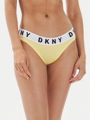 DKNY Figi klasyczne DK4513 Żółty. Żółte figi DKNY, bez wzorów, z bawełny. Za 49.99 zł.