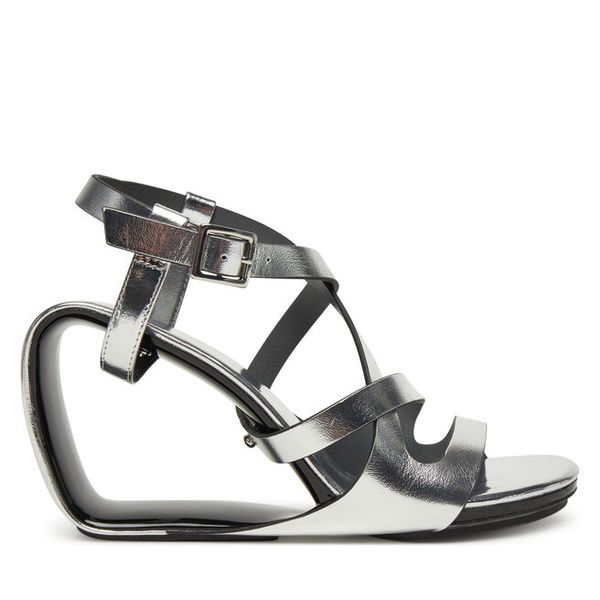 Sandały United Nude. Szare sandały United Nude, bez wzorów, bez obcasa, na koturnie, bez zapięcia. Za 1,049.00 zł.