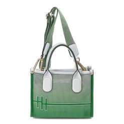 Zielona Torebka Hispanitas Elegancki Kuferek Damskie. Białe torebki klasyczne Hispanitas, bez wzorów, eleganckie, na ramię, bez dodatków. Za 459.00 zł.