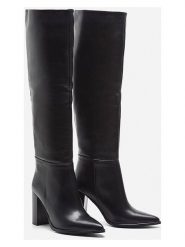 Herrlicher Skórzane botki "Florenze" w kolorze czarnym rozmiar: 40. Czarne botki Herrlicher, bez wzorów, z materiału, eleganckie, bez obcasa, bez zapięcia. Za 434.99 zł.