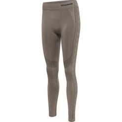 Damskie legginsy mid-rise Hummel Shaping. Szare legginsy Hummel, bez wzorów, sportowe. Za 158.50 zł.