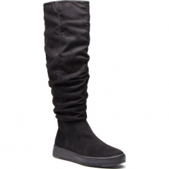 Kozaki BULLBOXER - 999501F7T BLCKTD70 Blck. Czarne kozaki Bullboxer, z materiału. Za 299.00 zł.