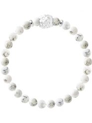 Pearline Bransoletka "Flowers" z howlitem rozmiar: onesize. Białe bransoletki Pearline, srebrne. Za 152.99 zł.
