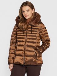 CMP Kurtka puchowa 32K3076F Brązowy Regular Fit. Brązowe kurtki CMP, bez wzorów, z puchu, bez kaptura. Za 359.99 zł.