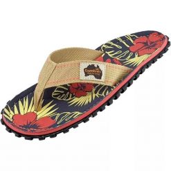 Japonki Gumbies Islander Denim Hibiscus GU-FFISL109 wielokolorowe. Japonki bez wzorów, z bawełny, sportowe. Za 264.57 zł.
