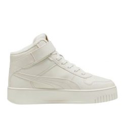 Buty Sportowe Puma Carina Street Mid Wtr 398050 02 białe. Białe buty treningowe bez wzorów, z gumy, bez zapięcia. W wyprzedaży za 426.42 zł.