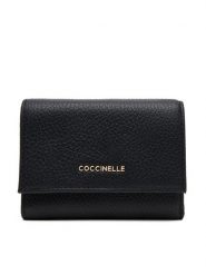 Coccinelle Mały Portfel Damski E2 MW5 11 F0 01 Czarny. Czarne portfele Coccinelle, bez wzorów, ze skóry. Za 389.99 zł.