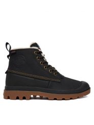 Palladium Trapery Pampa Duck Wl Wp+ 79547-008-M Czarny. Czarne traperki Palladium, bez wzorów, z materiału, sportowe, bez obcasa, bez zapięcia. Za 699.99 zł.