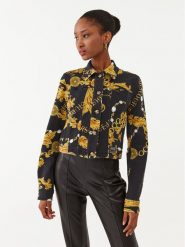 Versace Jeans Couture Kurtka jeansowa 75HAS453 Czarny Slim Fit. Czarne kurtki Versace Jeans Couture, bez wzorów, z bawełny, bez kaptura. Za 1,699.00 zł.