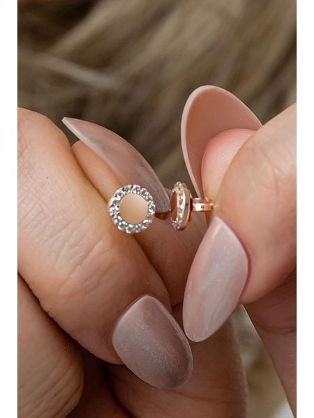 Heliophilia Pozłacane kolczyki-wkrętki z cyrkoniami rozmiar: onesize. Czerwone kolczyki Heliophilia, z cyrkonią, pozłacane. Za 39.99 zł.