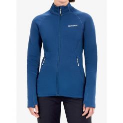 Bluza polarowa damska Berghaus Kinetic Powerstretch Jkt Af. Niebieskie bluzy z polaru Berghaus, bez wzorów, z polaru. Za 648.99 zł.