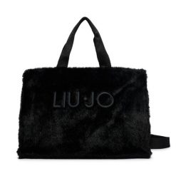 Torebka Liu Jo. Czarne shopper bag Liu Jo, bez wzorów, bez dodatków. Za 469.99 zł.