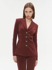 Pinko Marynarka Edvige 100259 A04I Bordowy Slim Fit. Czerwone marynarki i żakiety Pinko, bez wzorów, z wiskozy, bez ramiączek. Za 2,509.00 zł.