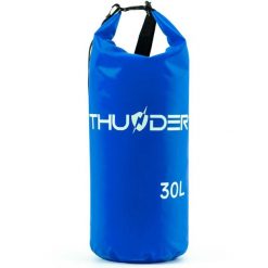 Worek wodoodporny, wodoszczelny, torba na kajak, plecak turystyczny SUP 30L. Niebieskie torby sportowe THUNDER, bez wzorów, z materiału, na ramię. Za 50.00 zł.