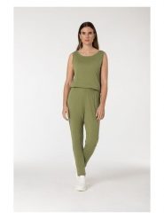 Super.natural Kombinezon "Feel Good" w kolorze khaki rozmiar: L. Brązowe kombinezony super.natural, l, bez wzorów, z wełny, bez kołnierzyka, bez ramiączek. Za 217.99 zł.