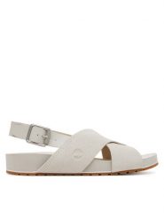 Timberland Sandały TB0A41PQF481 Écru. Sandały Timberland, bez wzorów, ze skóry, bez obcasa, na płaskiej podeszwie, bez zapięcia. Za 309.99 zł.