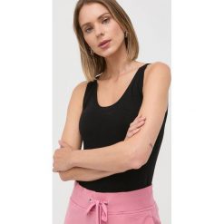 Max Mara Leisure top jedwabny kolor czarny. Czarne topy Max Mara Leisure, l, bez wzorów, z dzianiny, bez kołnierzyka, bez ramiączek. Za 779.99 zł.