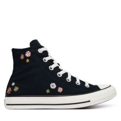 Trampki Converse. Czarne trampki Converse, bez wzorów, retro, bez zapięcia. Za 449.99 zł.