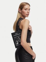 KARL LAGERFELD Torebka B3W30110 Czarny. Czarne torebki klasyczne KARL LAGERFELD, bez wzorów, ze skóry, bez dodatków. Za 999.99 zł.