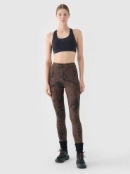 4F Legginsy z wysokim stanem damskie - multikolor XS. Legginsy 4f, bez wzorów, z dzianiny, sportowe. W wyprzedaży za 59.99 zł.