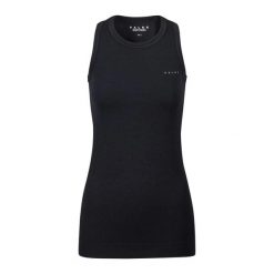 Damski tank top Falke Wool-Tech Light. Czarne topy Falke, bez wzorów, bez kołnierzyka, bez ramiączek. Za 406.00 zł.