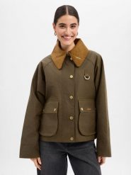 Barbour Kurtka z tkaniny woskowanej Kobiety Bawełna zielony, 46. Zielone kurtki Barbour, bez wzorów, z bawełny, bez kaptura. Za 1,999.95 zł.