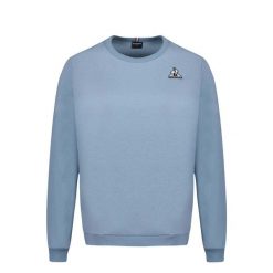 Bluza damska Le Coq Sportif Essentiels N°1. Niebieskie bluzy bez kaptura Le Coq Sportif, bez wzorów, z bawełny, bez kaptura. Za 239.90 zł.