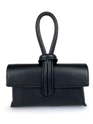 Lia Biassoni Skórzana torebka w kolorze czarnym - 23 x 13 x 6 cm rozmiar: onesize. Czarne torebki klasyczne Lia Biassoni, bez wzorów, z materiału, przez ramię, bez dodatków. Za 217.99 zł.