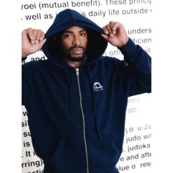 MANTO bluza z kapturem FIGHT COMPANY granatowa. Niebieskie bluzy MANTO, bez wzorów, bez ramiączek, z kapturem. Za 289.00 zł.