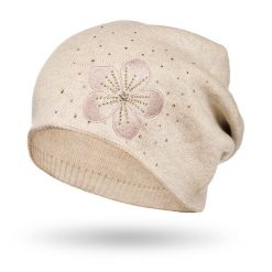 Czapka damska Peterson beżowa PTN HAT-02. Brązowe czapki zimowe Peterson, bez wzorów, eleganckie. Za 54.00 zł.
