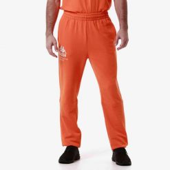 Autentyczne spodnie dresowe Kappa Giova. Brązowe spodnie sportowe Kappa, bez wzorów, z dresówki, na fitness i siłownię. Za 266.00 zł.