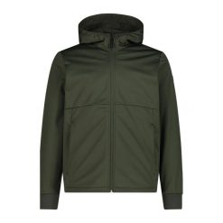 Kurtka damska softshell z kapturem CMP. Zielone kurtki CMP, na zimę, bez wzorów, z materiału, z kapturem. Za 425.15 zł.