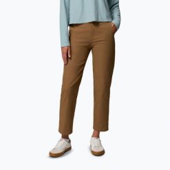 Spodnie damskie Columbia ROC Straight Leg. Brązowe spodnie dresowe Columbia, bez wzorów, długie. Za 299.99 zł.