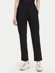 Weekend Max Mara Spodnie materiałowe Elfo 2625786011 Czarny Regular Fit. Czarne spodnie materiałowe Weekend Max Mara, bez wzorów, z bawełny. Za 789.99 zł.