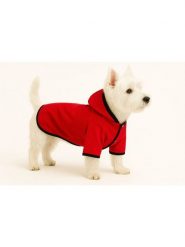 Paws&Whiskers Bluza w kolorze czerwonym dla psa rozmiar: M. Czerwone bluzy Paws&Whiskers, m, bez wzorów, bez ramiączek, bez kaptura. Za 82.99 zł.