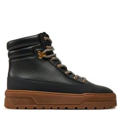 Botki Pollini. Czarne botki Pollini, bez wzorów, bez obcasa, na płaskiej podeszwie, bez zapięcia. Za 1,599.00 zł.