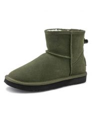 Natural world Skórzane botki zimowe w kolorze khaki rozmiar: 38. Brązowe botki Natural World, bez wzorów, z materiału, bez obcasa, bez zapięcia. Za 177.94 zł.