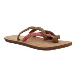 Sandały Damskie Gypsy. Brązowe sandały Reef, bez wzorów, sportowe, bez obcasa, bez zapięcia. Za 111.99 zł.