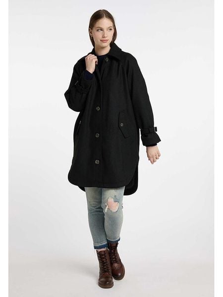 Schmuddelwedda Płaszcz przejściowy w kolorze czarnym rozmiar: L. Czarne płaszcze Schmuddelwedda, l, bez wzorów, bez kaptura. Za 290.57 zł.