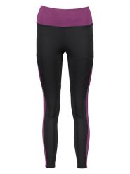 Asics Legginsy funkcyjne w kolorze fioletowo-czarnym rozmiar: M. Czarne legginsy ASICS, bez wzorów, z materiału, sportowe. Za 88.02 zł.