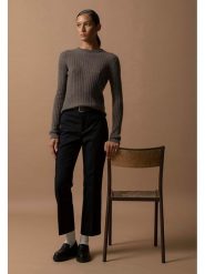 Perfect Cashmere Kaszmirowy sweter "Kylie" w kolorze szarobrązowym rozmiar: S. Brązowe swetry Perfect Cashmere, s, bez wzorów, z kaszmiru, bez ramiączek. Za 403.45 zł.