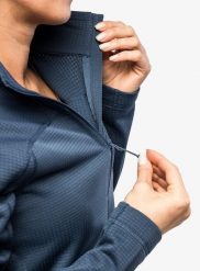 Bluza polarowa damska Fjallraven Abisko Lite Fleece Half Zip. Niebieskie bluzy z kapturem Fjällräven, xs, bez wzorów, z materiału, bez kaptura, trekkingowe. Za 367.39 zł.