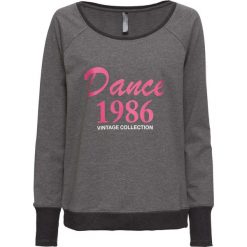 Bluza z nadrukiem bonprix szary melanż. Bluzy marki INOVIK. Za 37.99 zł.