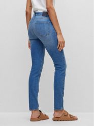 Boss Jeansy 50492769 Niebieski Slim Fit. Niebieskie jeansy Boss, bez wzorów, z bawełny. Za 419.99 zł.